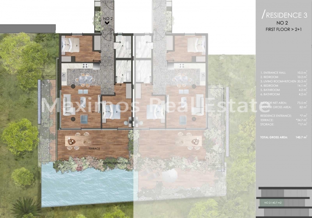 Premium Sea View Apartments with Hotel-style Services in Yalikavak Bodrum – living room (image 2)