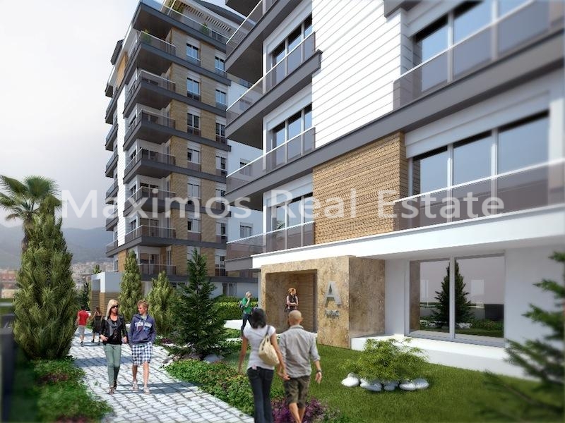 Residential Apartments with Sea Views Near Konyaalti Coast – living room (image 2)