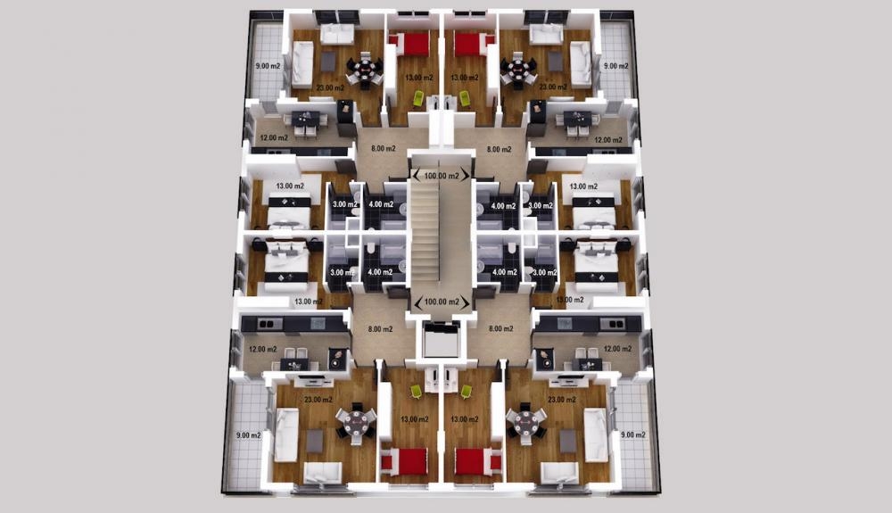 Budget-friendly Modern Apartments in Antalya Kepez – pool area (image 9)