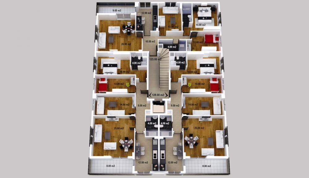 Budget-friendly Modern Apartments in Antalya Kepez – garden view (image 8)