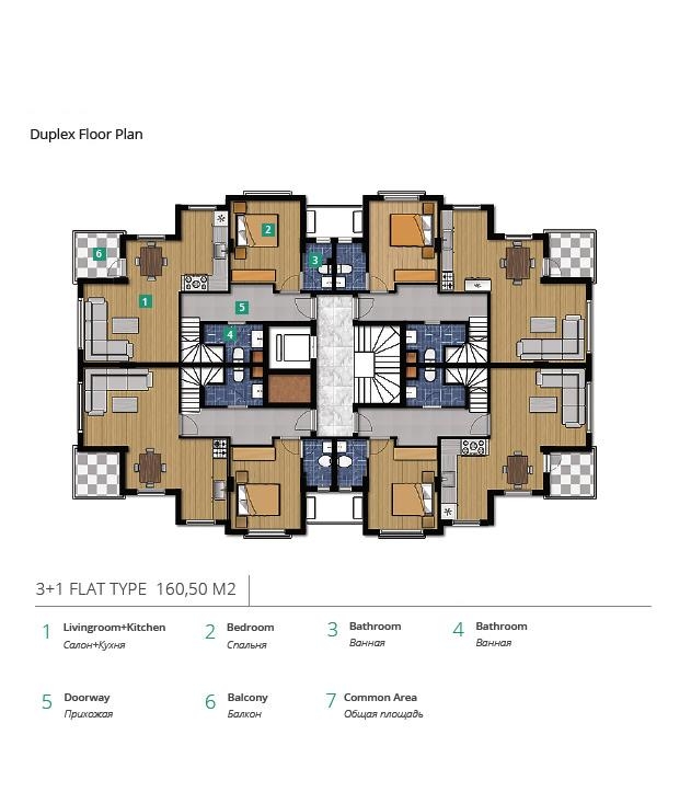 High-quality Residential Homes in Antalya Konyaalti – dining area (image 6)