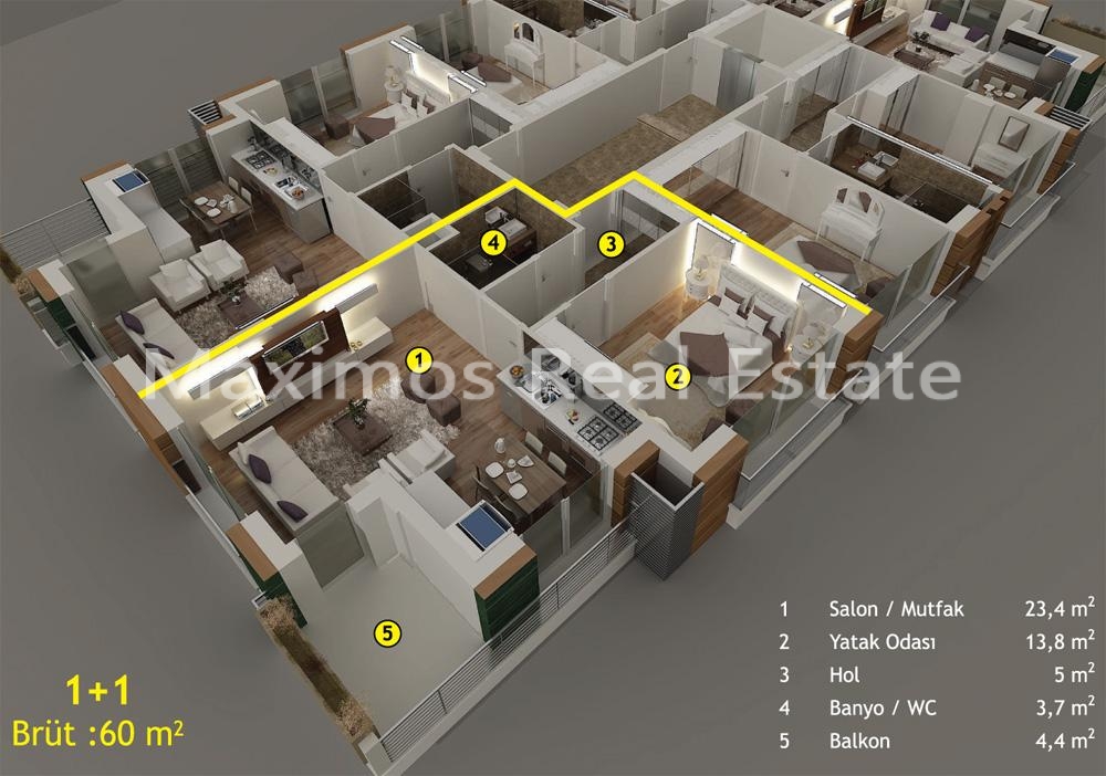 Residential Properties in Antalya Konyaalti Near the Coast – living room (image 20)
