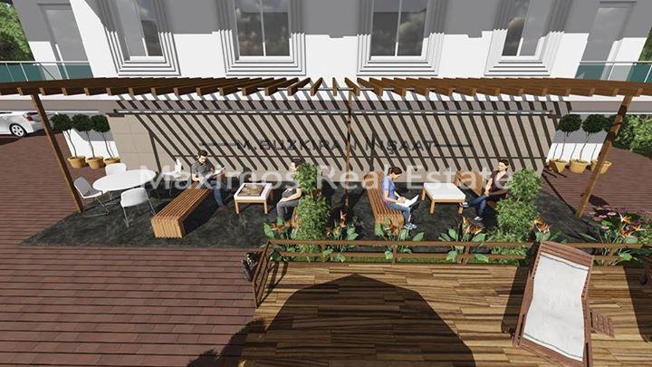 Modern Residential Apartments in Antalya Hurma – garden view (image 8)