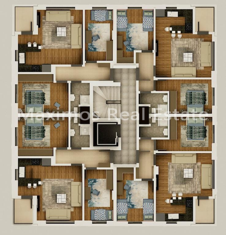 Newly Built Apartments in Antalya Lara Guzeloba – entrance (image 15)