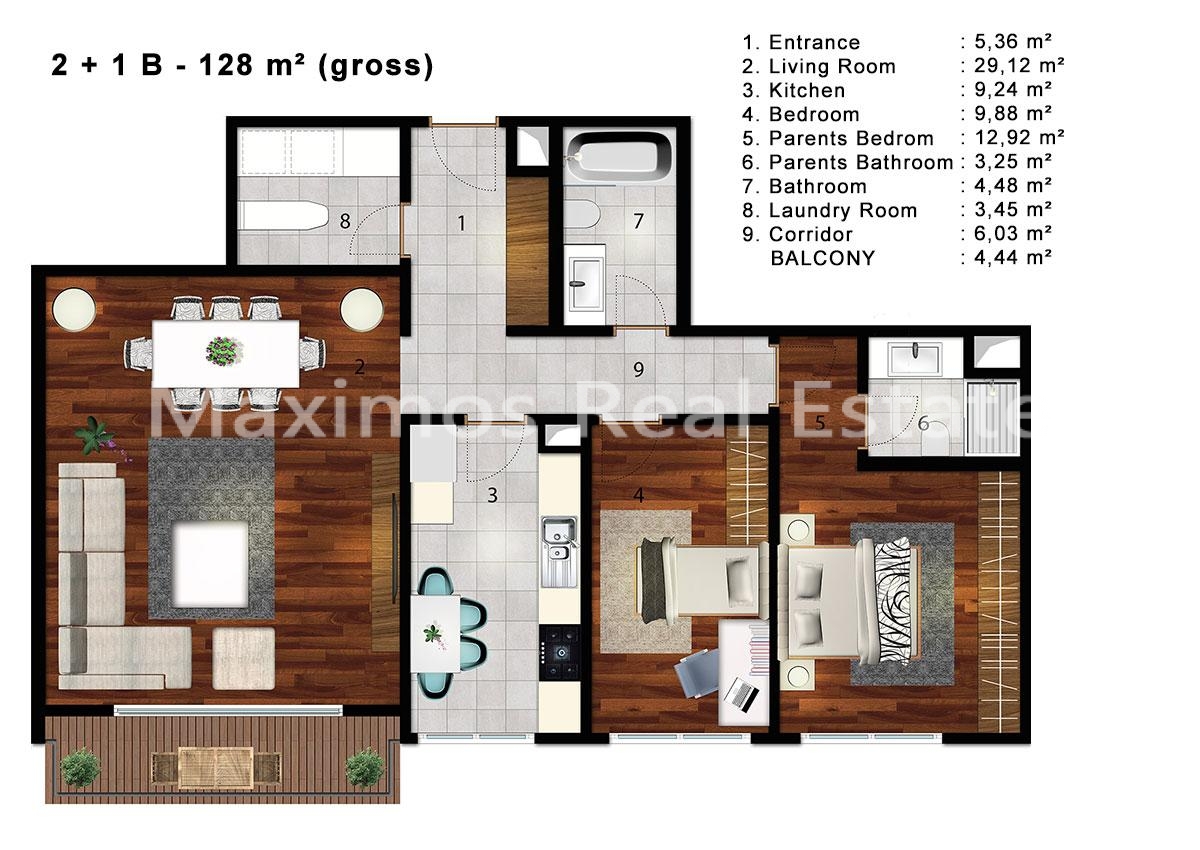 Sea View Flats on Istanbul European Side – guest room (image 17)