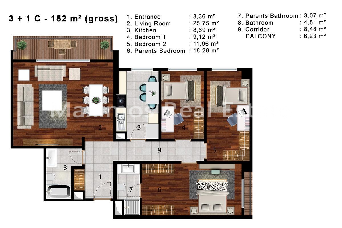 Sea View Flats on Istanbul European Side – property overview (image 14)