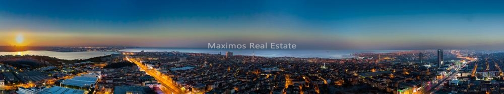 Buy a Sea View Apartment in Istanbul – pool area (image 9)