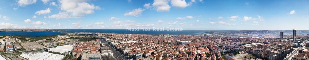 Buy a Sea View Apartment in Istanbul – garden view (image 8)