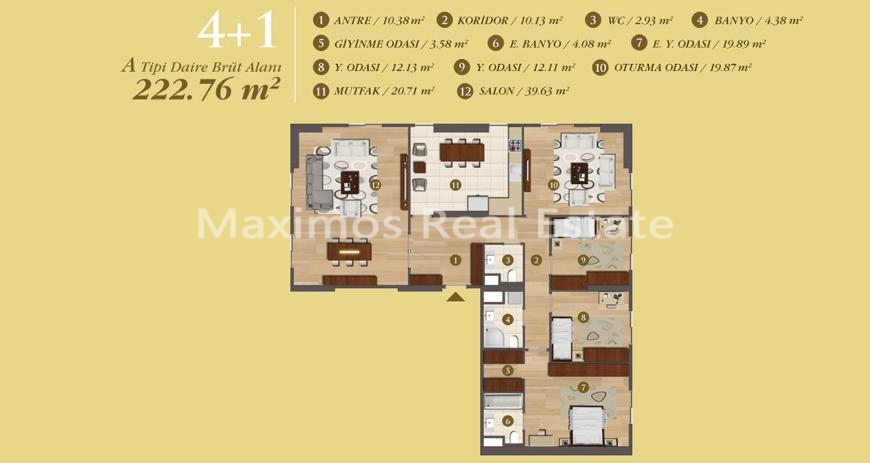 Contemporary Apartments in Beylikduzu Istanbul – garden view (image 8)