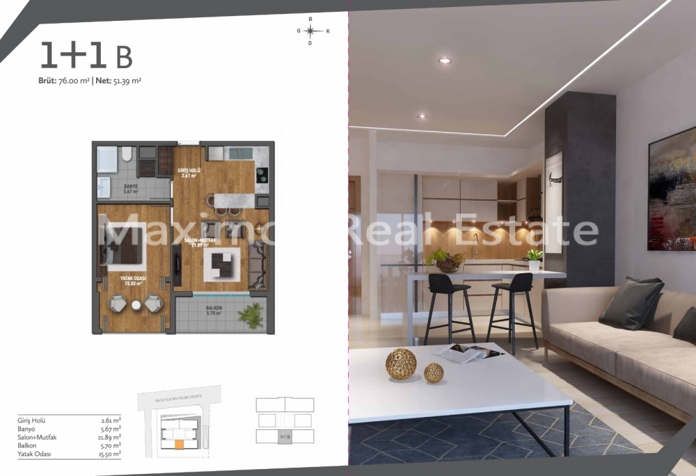 New Residential Apartments in Istanbul's Fast-growing Basin Ekspres Area – terrace (image 7)