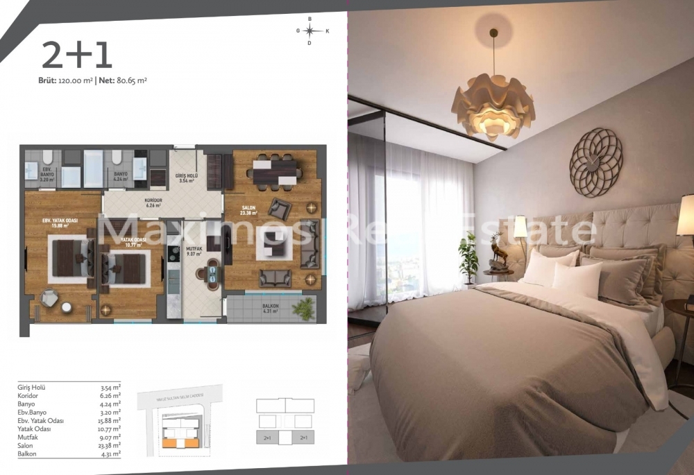 New Residential Apartments in Istanbul's Fast-growing Basin Ekspres Area – sea view (image 12)