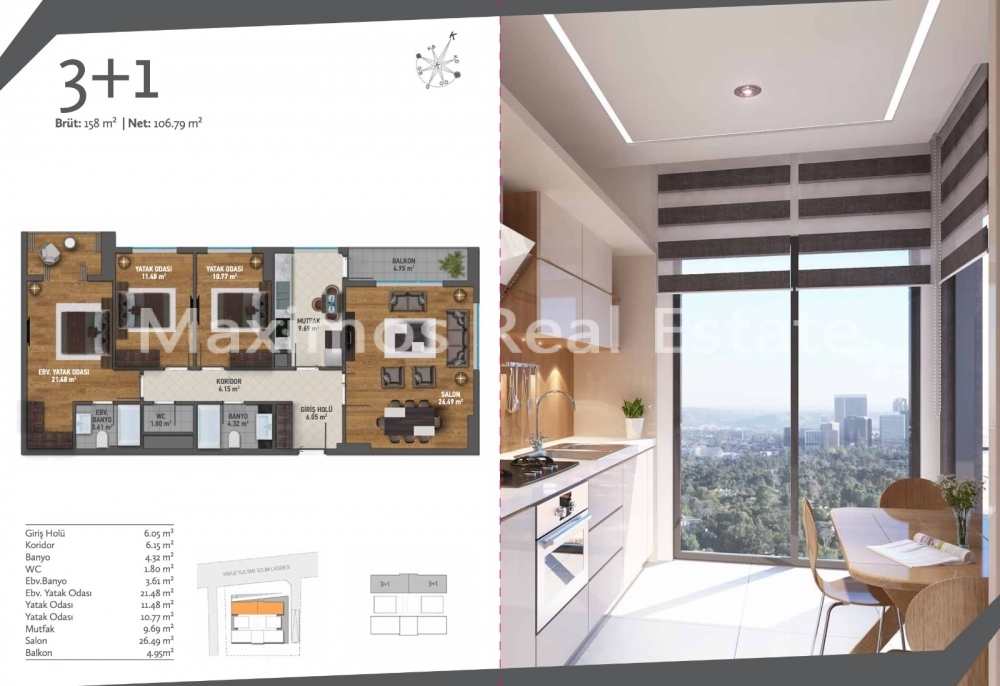 New Residential Apartments in Istanbul's Fast-growing Basin Ekspres Area – garden view (image 8)
