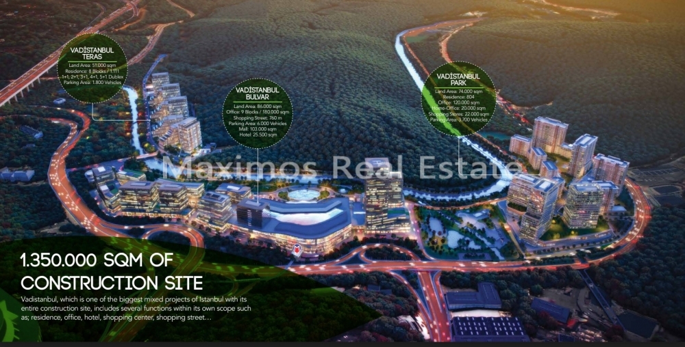 Business-district Apartments Designed for Rental and Residential Use in Maslak – dining area (image 6)