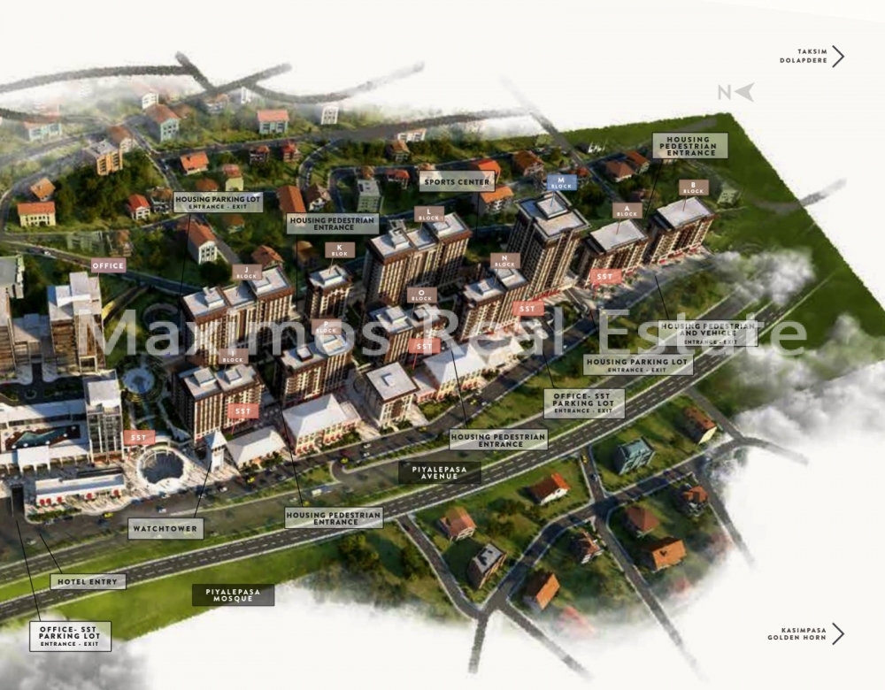 Central Apartments Positioned in the Heart of Taksim Istanbul – living room (image 2)
