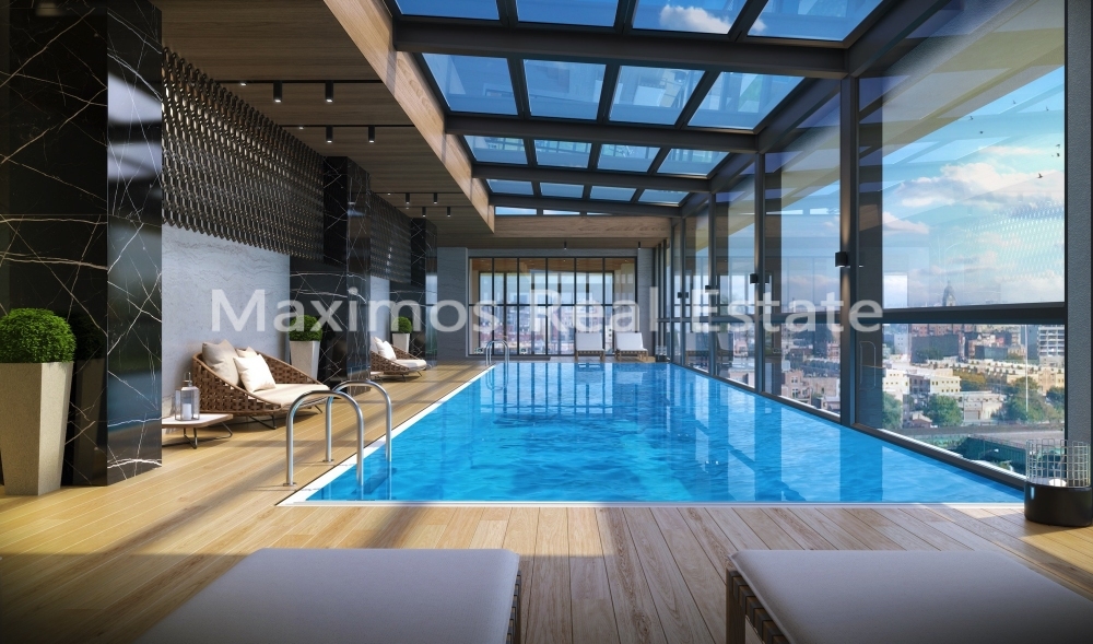 Modern Apartments for Sale in Kagithane – pool area (image 9)