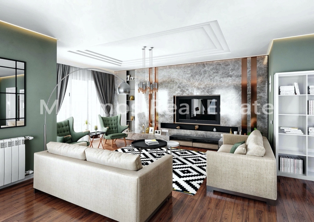 Bosphorus View Apartments for Sale in Istanbul Uskudar – garden view (image 8)