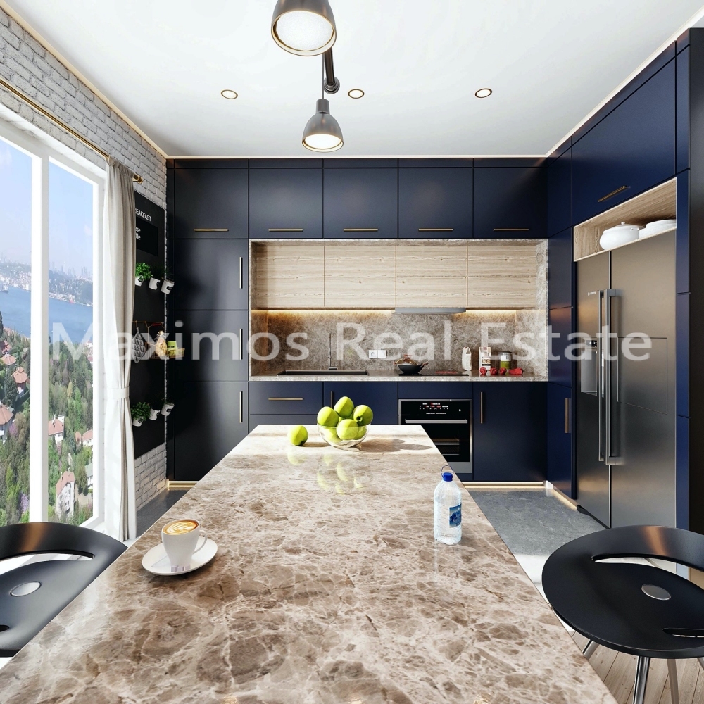 Bosphorus View Apartments for Sale in Istanbul Uskudar – terrace (image 7)
