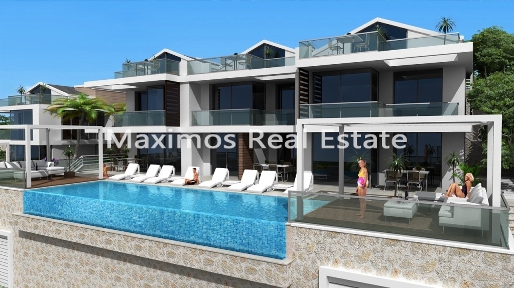 Luxury Sea View Apartment for Sale in Kalkan – living room (image 2)