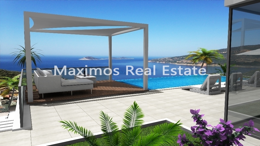 Luxury Sea View Apartment for Sale in Kalkan – terrace (image 7)