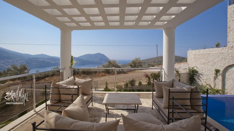 Sea View Luxury Villa for Sale in Kalkan – garden view (image 8)
