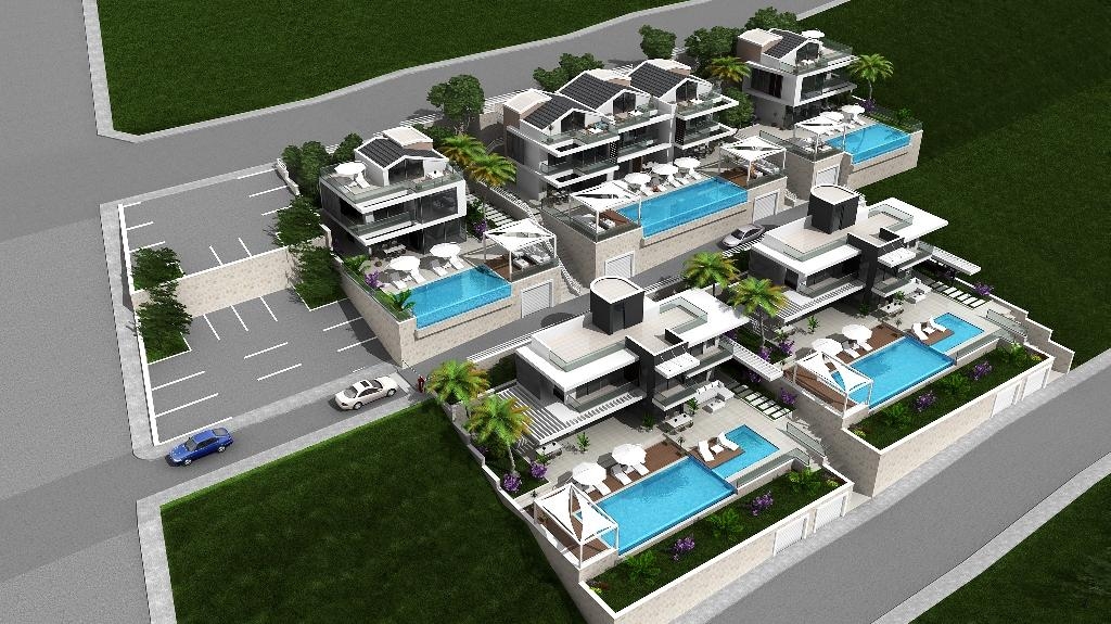 Terrace space with separation logic supporting unit privacy boundaries
