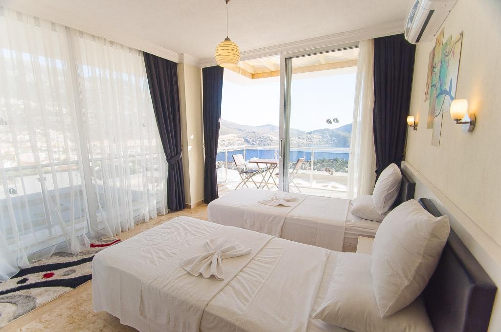 Ultra Luxury Sea View Villa with Infinity Pool in Kalkan – garden view (image 8)