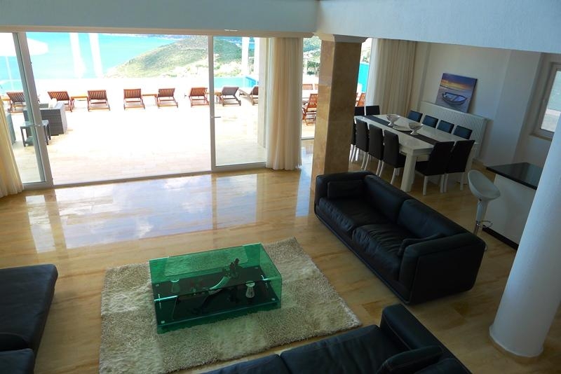 Luxury Sea View House with Private Pool in Kalkan – garden view (image 26)
