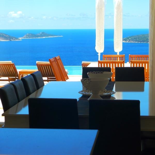 Luxury Sea View House with Private Pool in Kalkan – terrace (image 7)