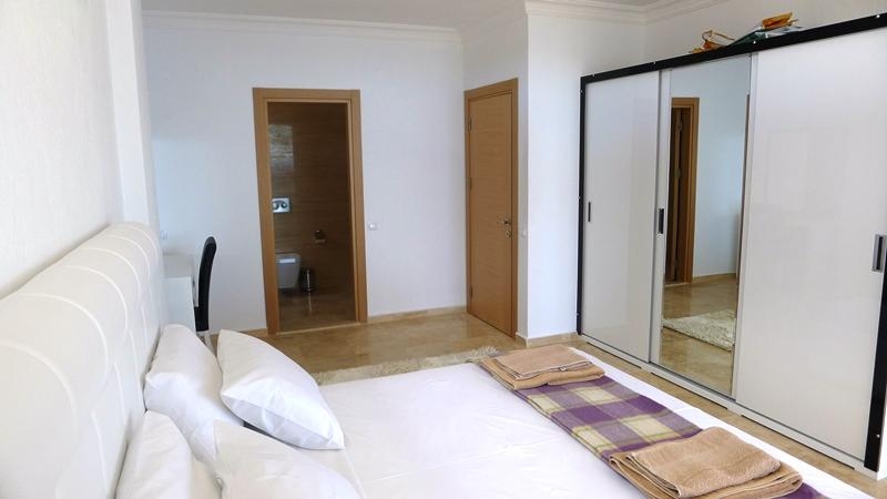Luxury Sea View House with Private Pool in Kalkan – master bedroom (image 16)