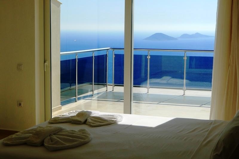 Furnished Luxury Sea View Villa for Sale in Kalkan – pool area (image 9)