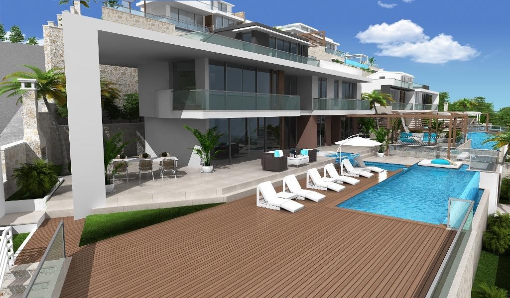 Ultra Luxury Sea View Villa for Sale in Kalkan – terrace (image 7)