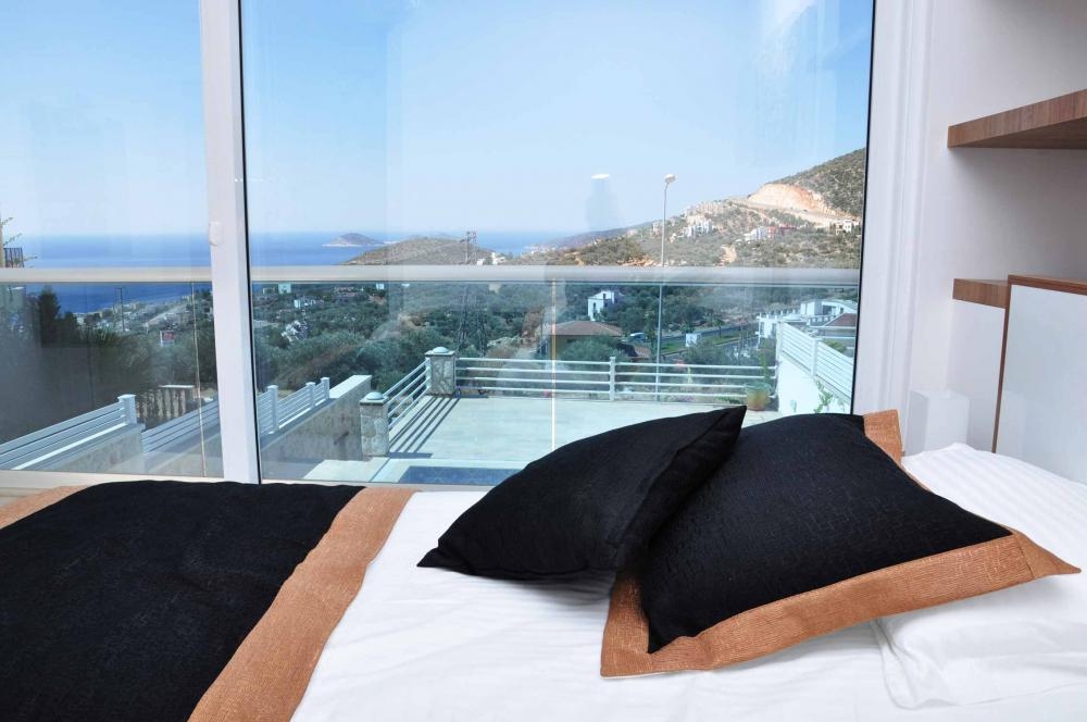 Luxury Sea View Villa for Sale in Kalkan – garden view (image 8)