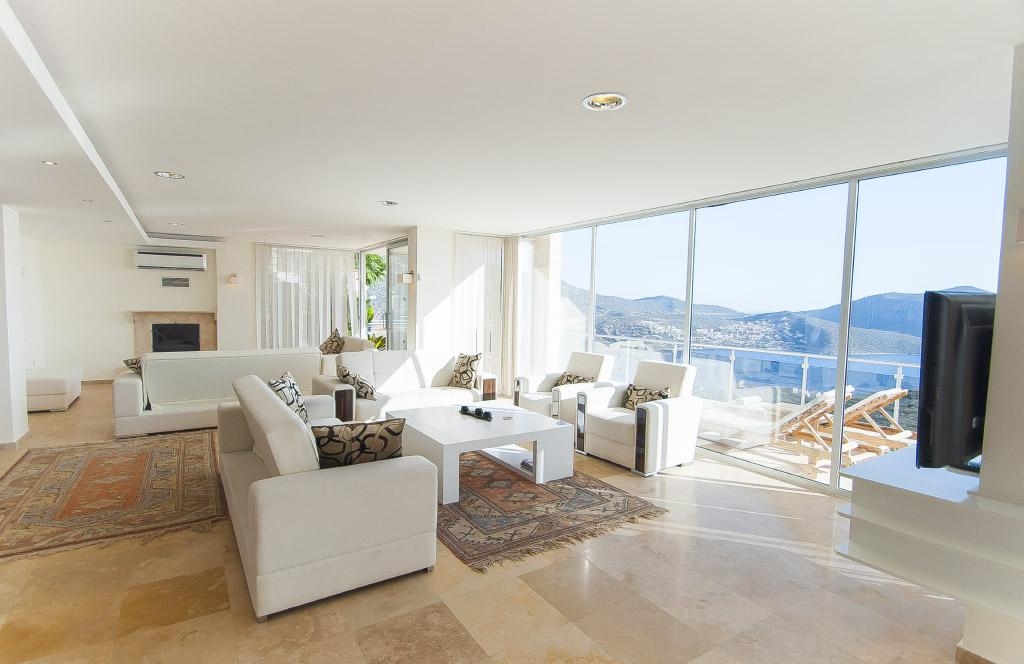 Furnished Luxury Villa for Sale in Kalkan – pool area (image 9)