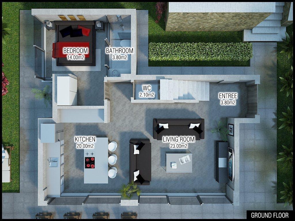 Modern Luxury Villa for Sale in Kalkan – guest room (image 17)