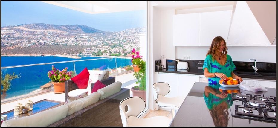 Exclusive Luxury Sea View Property for Sale in Kalkan – terrace (image 7)