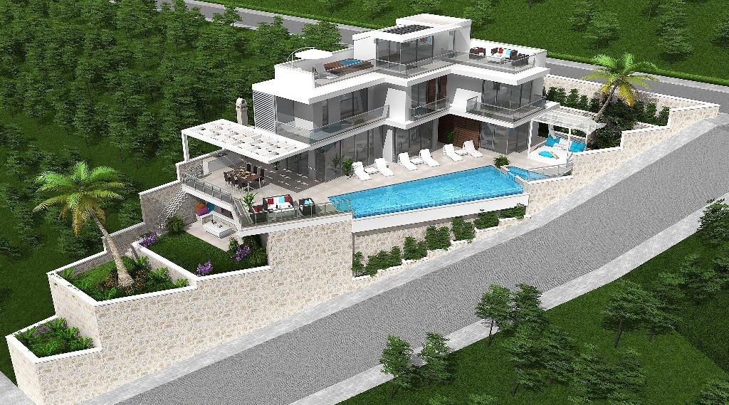 Garden area featuring premium construction material finishes