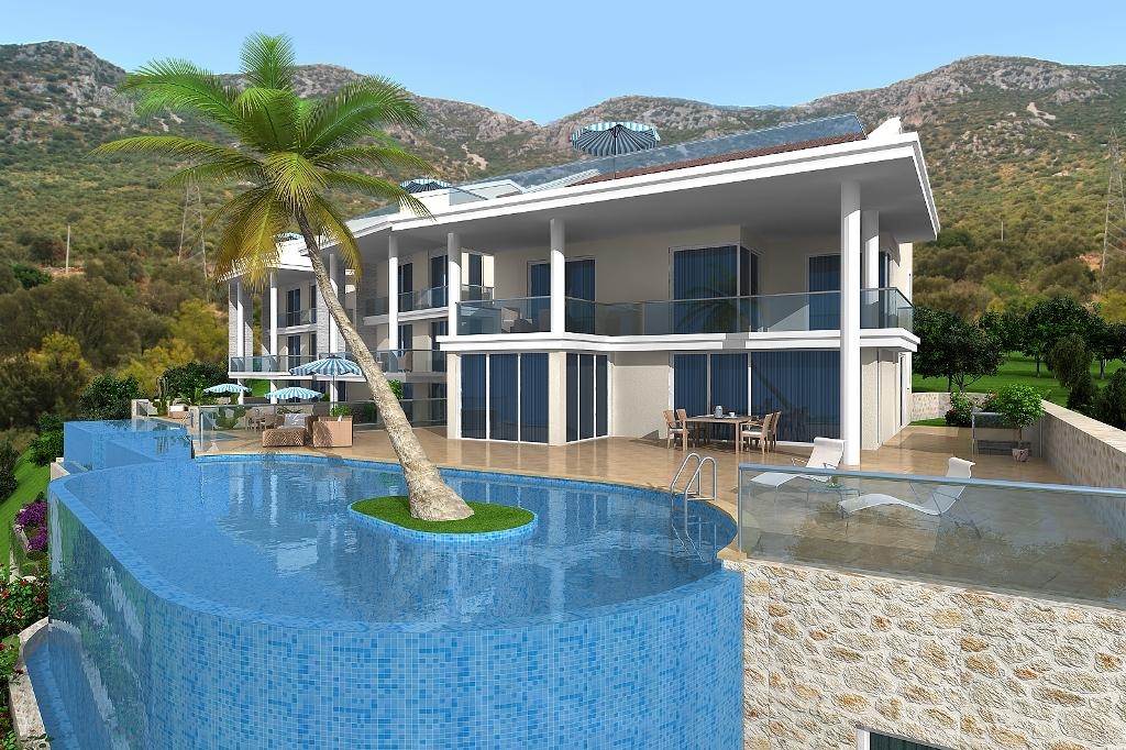 Exterior elevation demonstrating elevated view security positioning