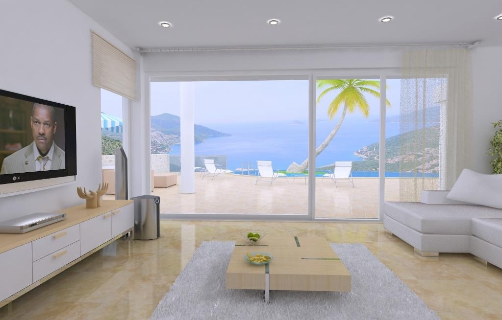 Interior corridor utilizing elevation for view security
