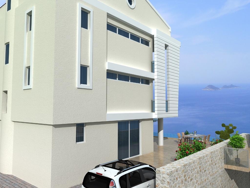 Kitchen area at elevation preserving view access