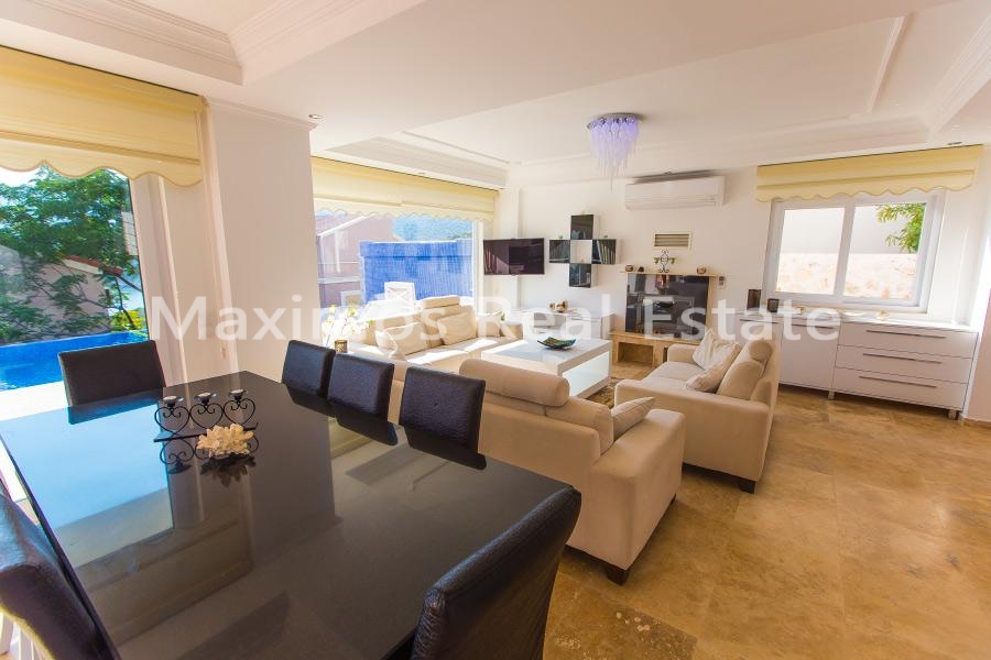 Furnished Luxury Villa for Sale in Kalkan – dining area (image 6)