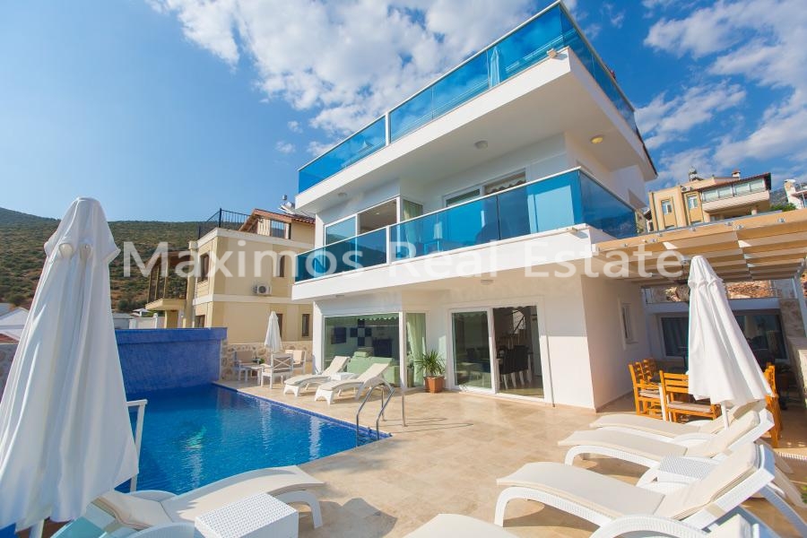 Furnished Luxury Villa for Sale in Kalkan – living room (image 2)
