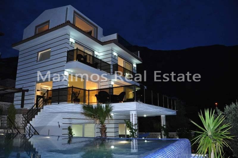 Furnished Sea View House for Sale in Kalkan – balcony (image 10)