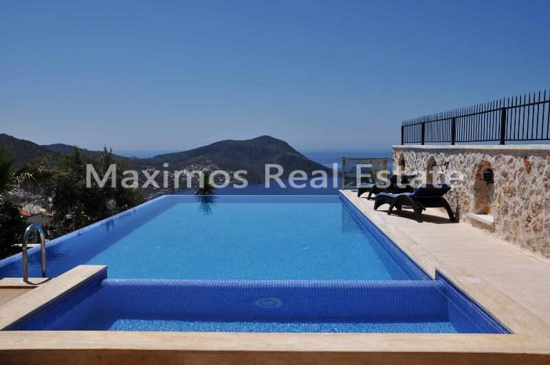 Furnished Sea View House for Sale in Kalkan – bedroom (image 4)