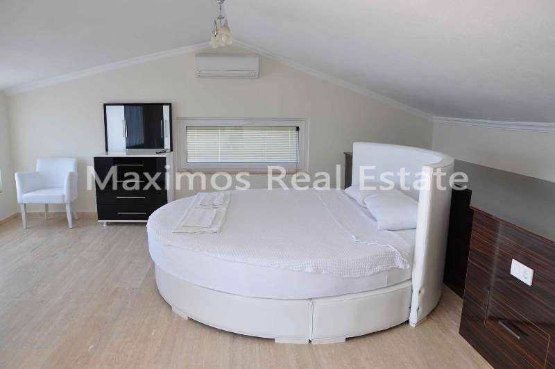 Furnished Sea View House for Sale in Kalkan – garden view (image 26)