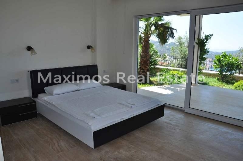 Furnished Sea View House for Sale in Kalkan – terrace (image 25)