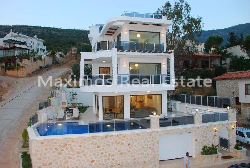 Beautiful Sea View Villa for Sale in Kalkan – living room (image 2)