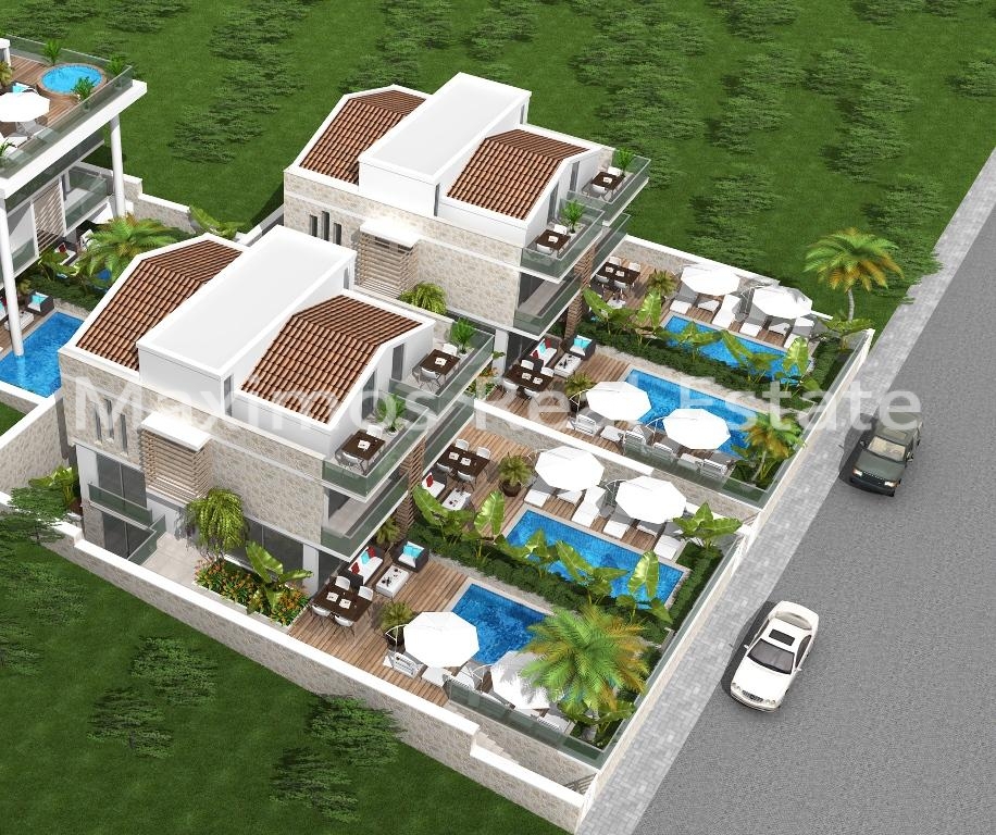 Exclusive Sea View House Near the Coast in Kalkan – garden view (image 8)
