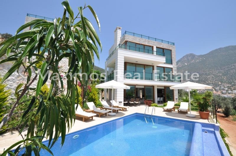 Luxury Sea View House for Sale in Kalkan – living room (image 2)