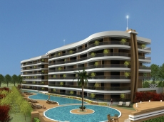 apartment with sea view in Alanya