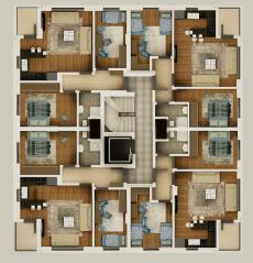 Newly Built Apartments in Antalya Lara Guzeloba – entrance (image 15)